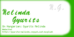 melinda gyurits business card